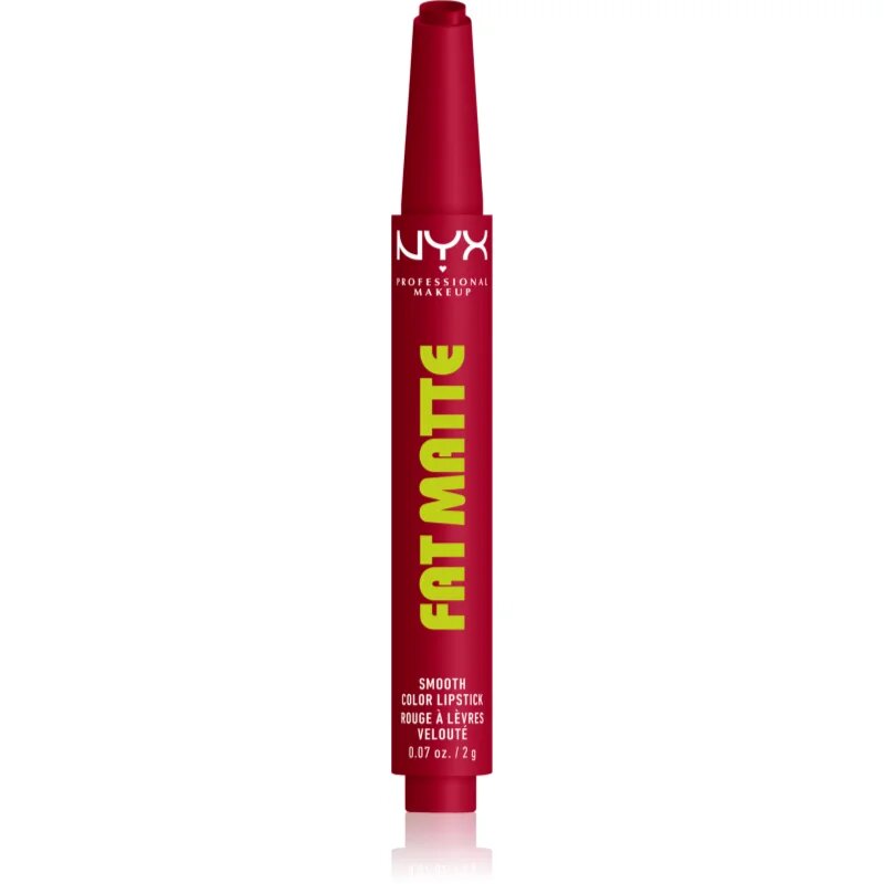NYX Professional Makeup Fat Matte балсам за устни с матиращ ефект Scarlet Snuggles 2 гр.