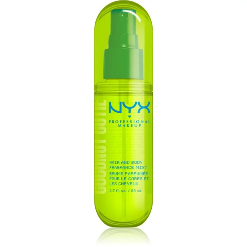 NYX Professional Makeup Fat Oil Body парфюмна мъгла за коса и тяло с аромат Coconut Cutie 80 мл.
