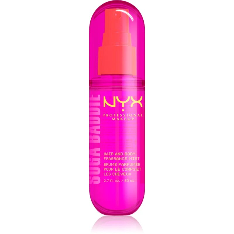 NYX Professional Makeup Fat Oil Body парфюмна мъгла за коса и тяло с аромат Suga Baddie 80 мл.
