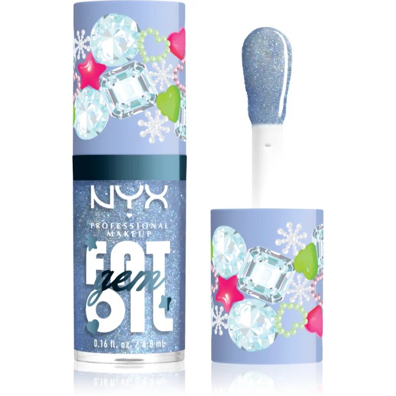 NYX Professional Makeup Fat Oil Gem Xmas масло от нар цвят Silver Bling 4.8 мл.