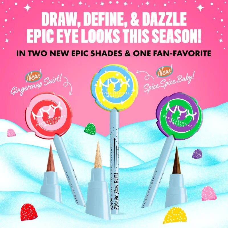 NYX Professional Makeup Gingerbaddie Land Candy Swirl молив за очи цвят 03 Gingersnap Swirl 1 бр.