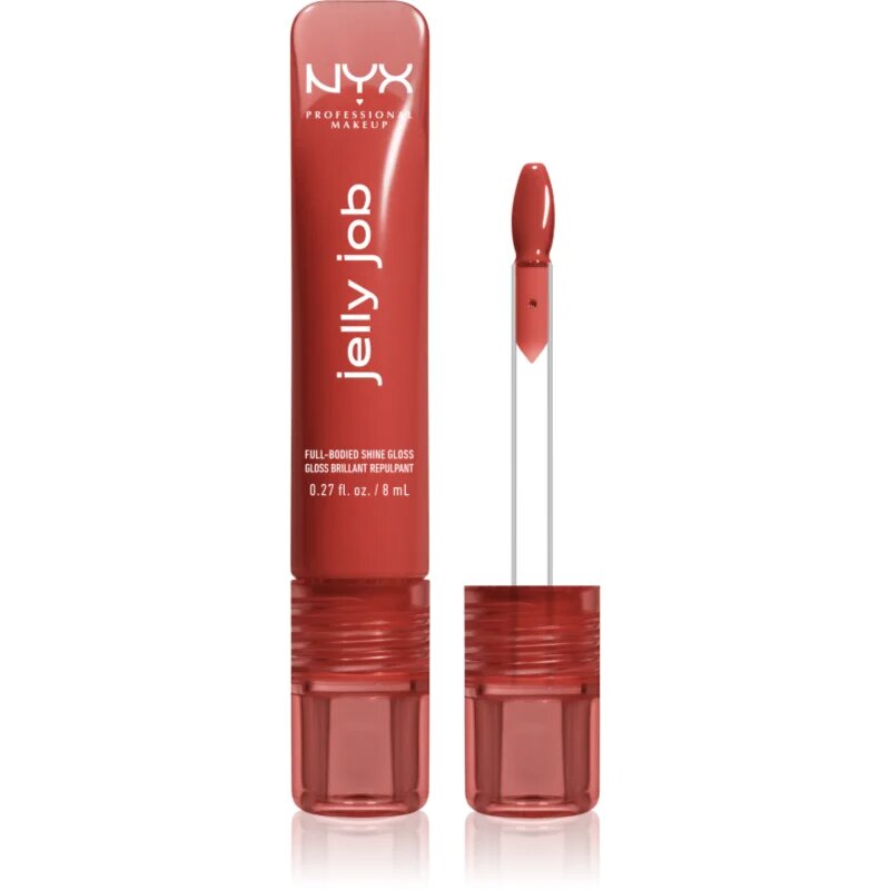 NYX Professional Makeup Jelly Job блестящ гланц за устни с увеличаващ ефект цвят Jelly Filled 7.5 мл.