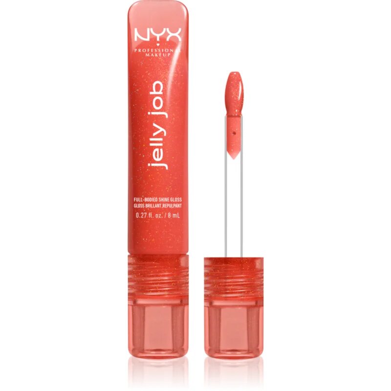 NYX Professional Makeup Jelly Job блестящ гланц за устни с увеличаващ ефект цвят Jelly Squeeze 7.5 мл.