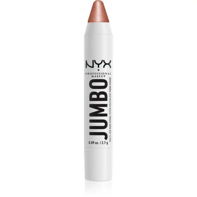 NYX Professional Makeup Jumbo Multi-Use Highlighter Stick кремообразен озарител с молив цвят 01 Coconut Cake 2.7 гр.