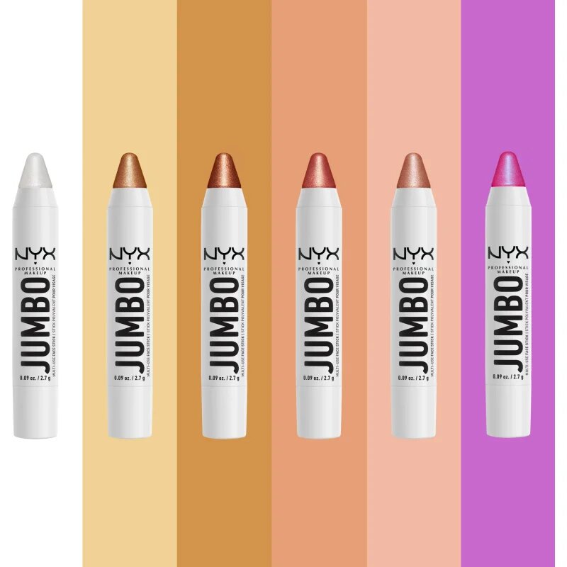 NYX Professional Makeup Jumbo Multi-Use Highlighter Stick кремообразен озарител с молив цвят 01 Coconut Cake 2.7 гр.