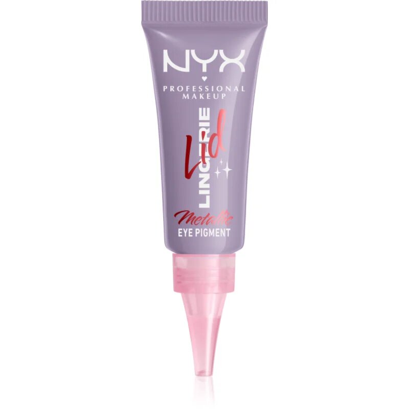 NYX Professional Makeup Lid Lingerie кремави сенки са очи цвят 10 Lacy Lilac 6 мл.
