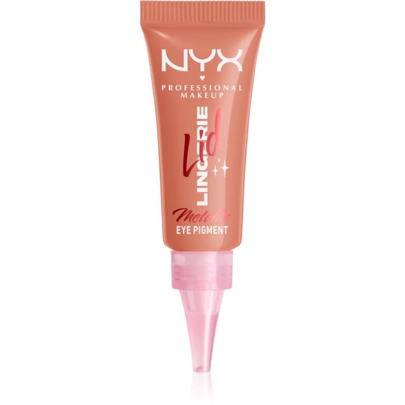 NYX Professional Makeup Lid Lingerie кремави сенки са очи цвят Gold String 6 мл.