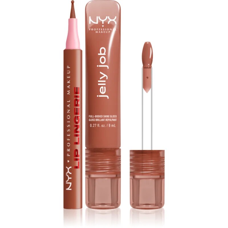 NYX Professional Makeup Lip Lingerie & Jelly Job комплект за устни