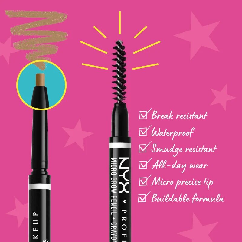 NYX Professional Makeup Micro Brow Pencil молив за вежди цвят 02 Blonde 0.09 гр.