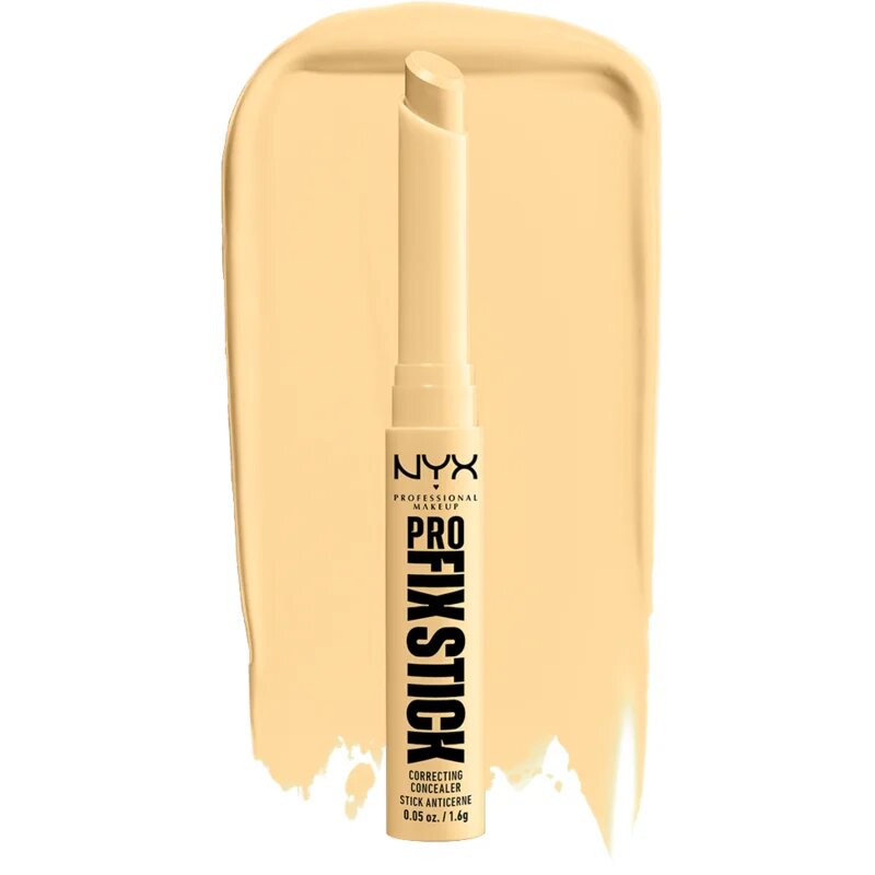 NYX Professional Makeup Pro Fix Stick коректор за уеднаквяване цвета на кожата цвят 0.3 Yellow 16 гр.