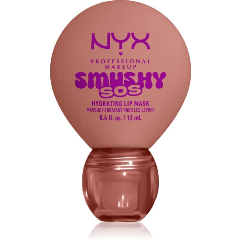 NYX Professional Makeup Smushy SOS хидратираща маска за устни цвят 02 Shea So Smooth 12 мл.