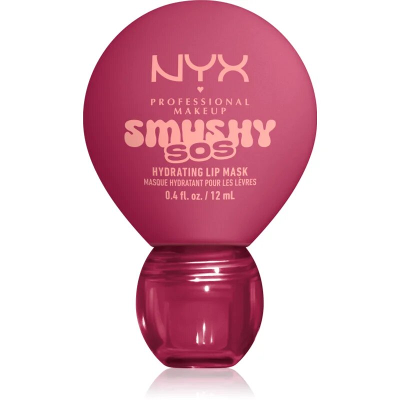 NYX Professional Makeup Smushy SOS хидратираща маска за устни цвят 06 Rose Recharge 12 мл.