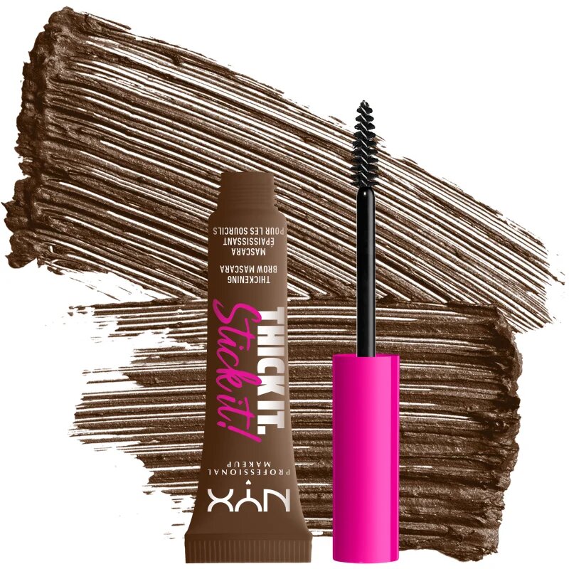 NYX Professional Makeup Thick it Stick It Brow Mascara спирала за вежди цвят 06 Brunette 7 мл.