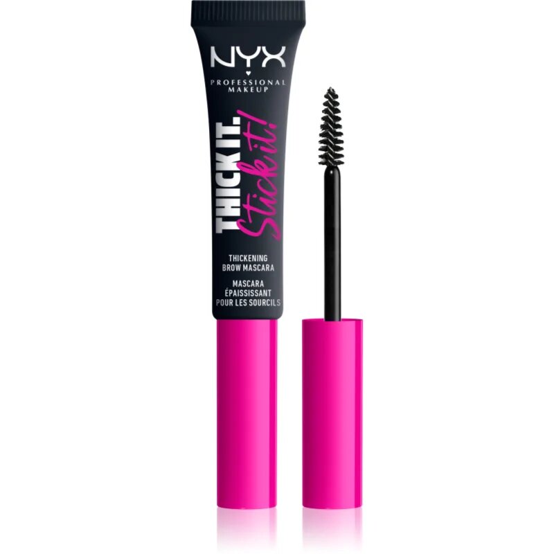 NYX Professional Makeup Thick it Stick It Brow Mascara спирала за вежди цвят 08 - Black 7 мл.