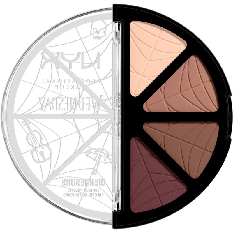 NYX Professional Makeup Wednesday Contour Palette контурираща палитра за лице 4x2.88 гр.
