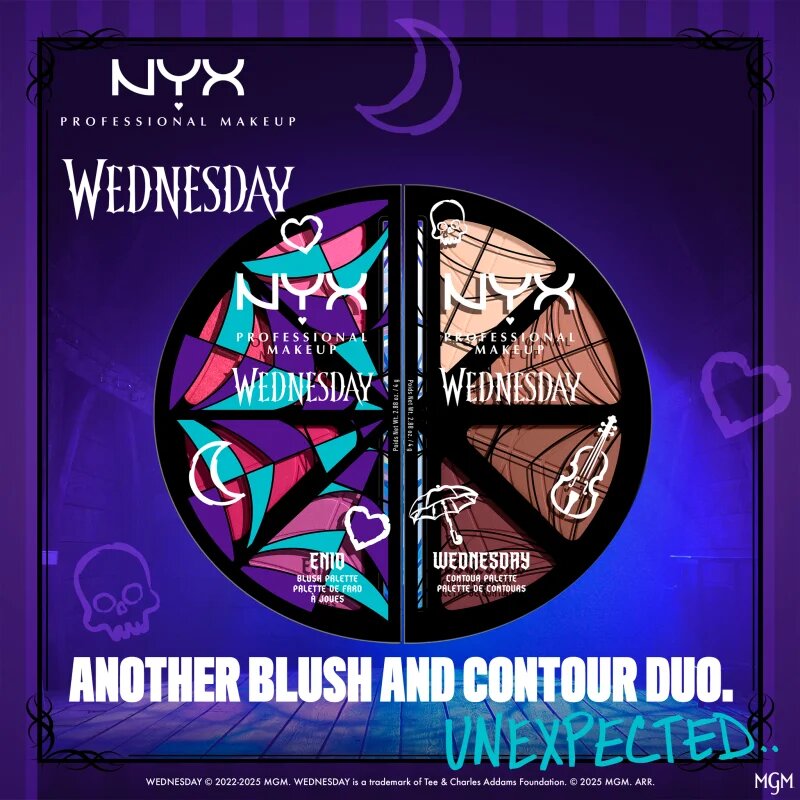 NYX Professional Makeup Wednesday Contour Palette контурираща палитра за лице 4x2.88 гр.