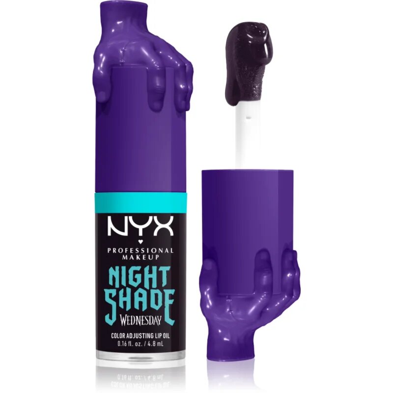 NYX Professional Makeup Wednesday Mystery Lip Oil масло от нар цвят 01 Nightshade 4.8 мл.