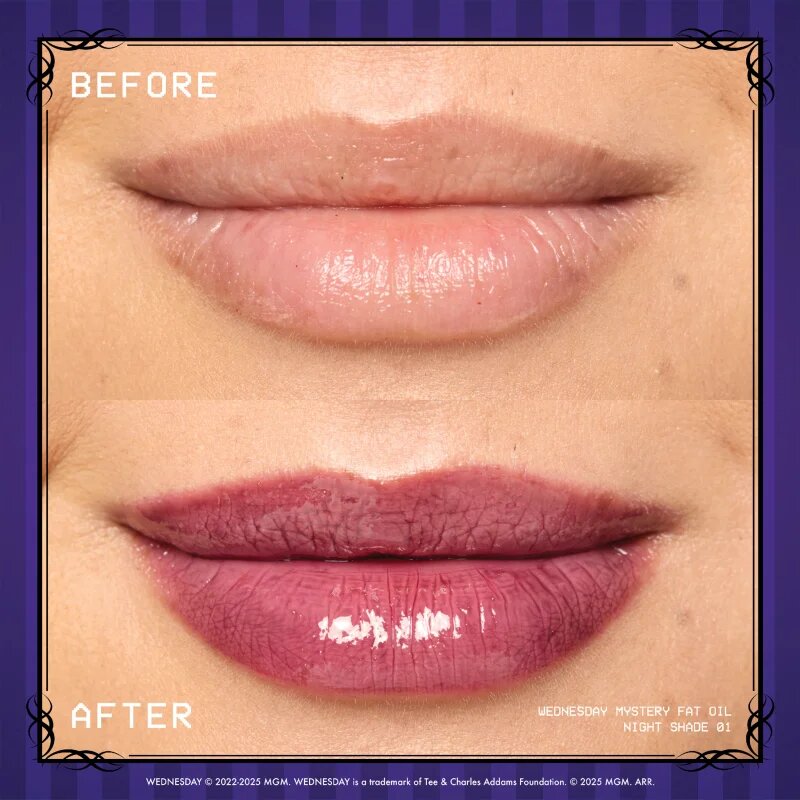NYX Professional Makeup Wednesday Mystery Lip Oil масло от нар цвят 01 Nightshade 4.8 мл.