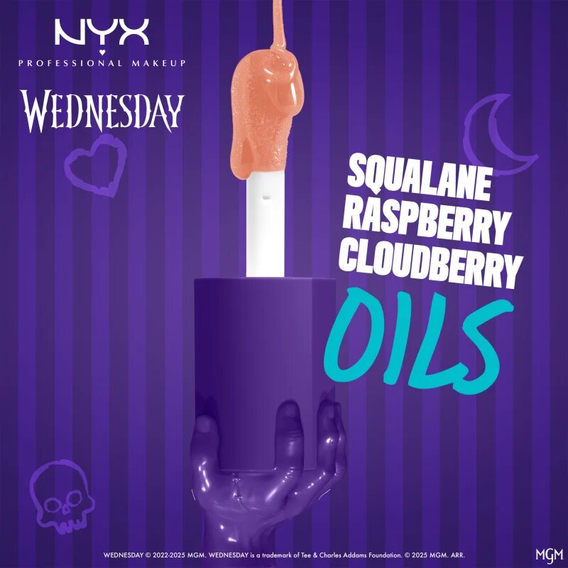 NYX Professional Makeup Wednesday Mystery Lip Oil масло от нар цвят 03 Moon Shifted 4.8 мл.