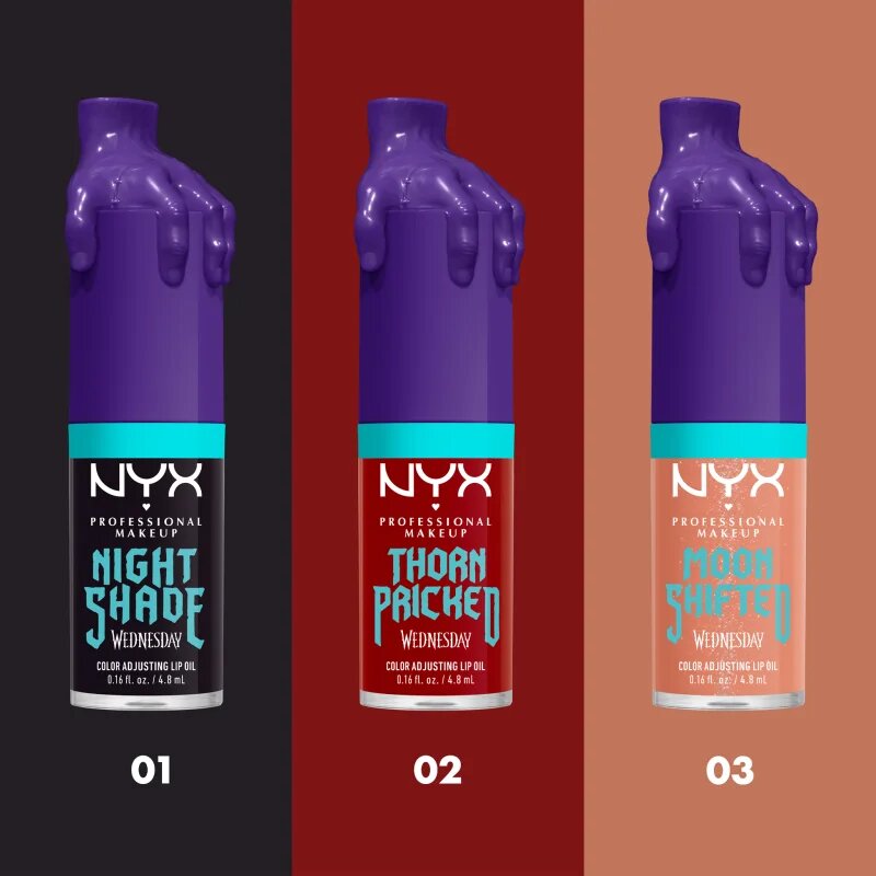 NYX Professional Makeup Wednesday Mystery Lip Oil масло от нар цвят 03 Moon Shifted 4.8 мл.