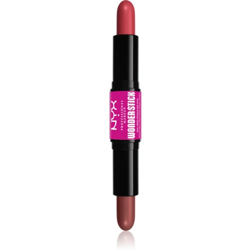 NYX Professional Makeup Wonder Stick Cream Blush двустранна контурираща писалка цвят 03 Coral N Deep Peach 2x4 гр.