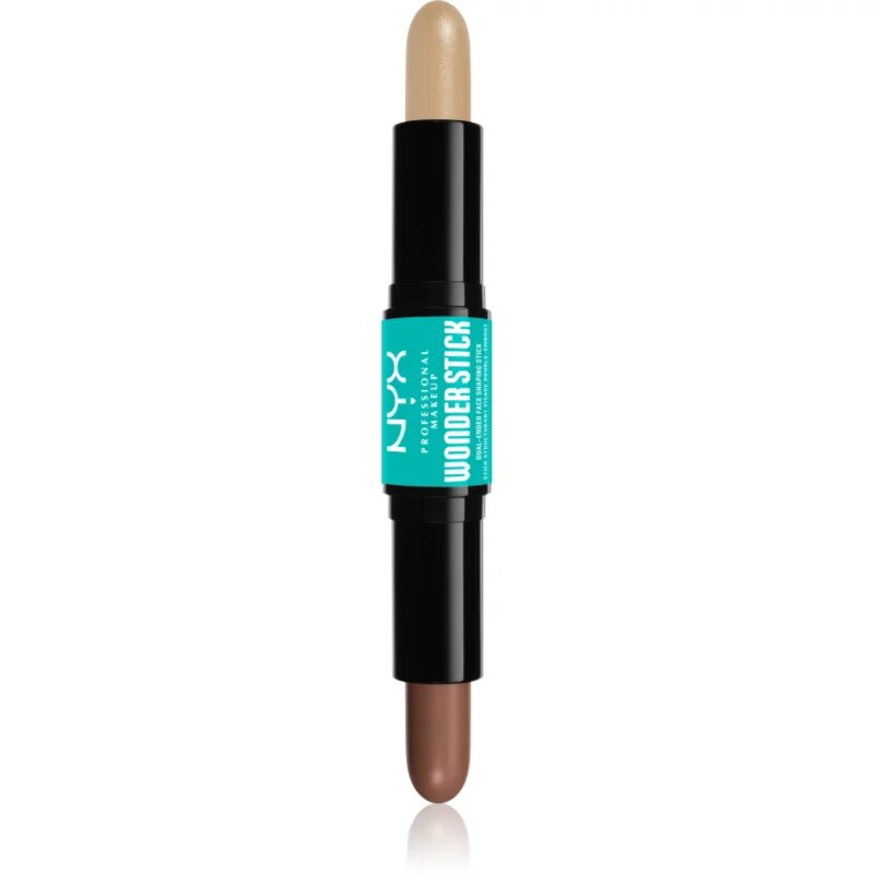 NYX Professional Makeup Wonder Stick Dual Face Lift двустранна контурираща писалка цвят 02 Universal Light 2x4 гр.
