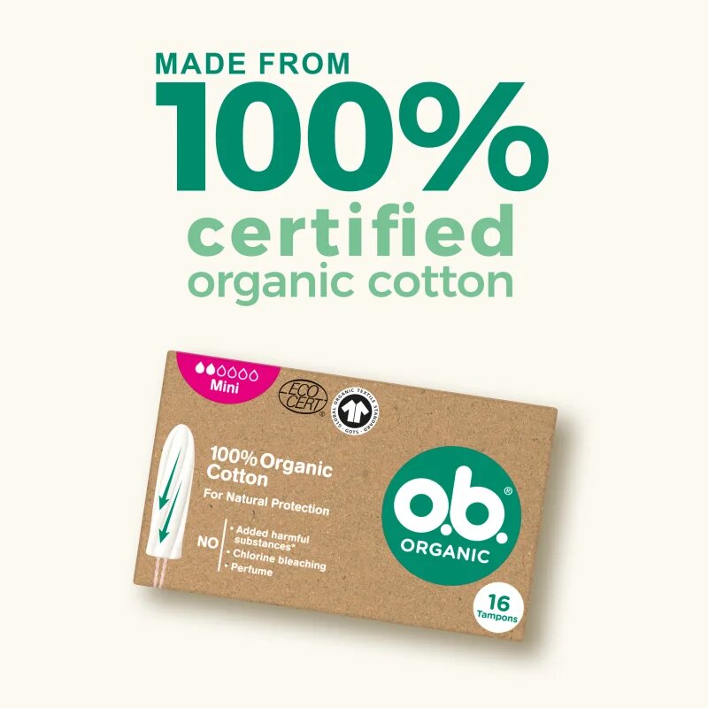 o.b. Organic Mini тампони 16 бр.
