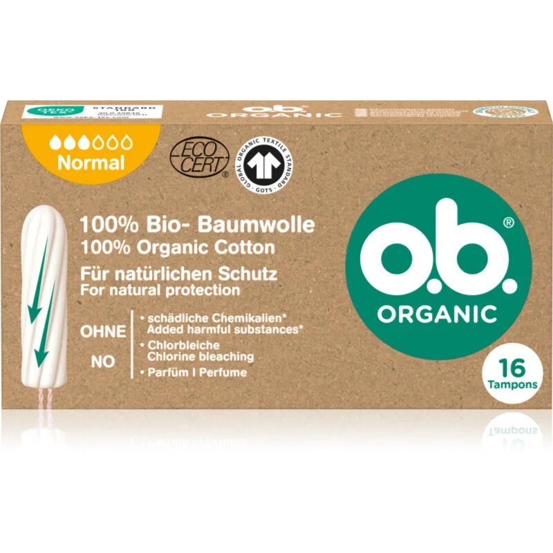 o.b. Organic Normal тампони 16 бр.