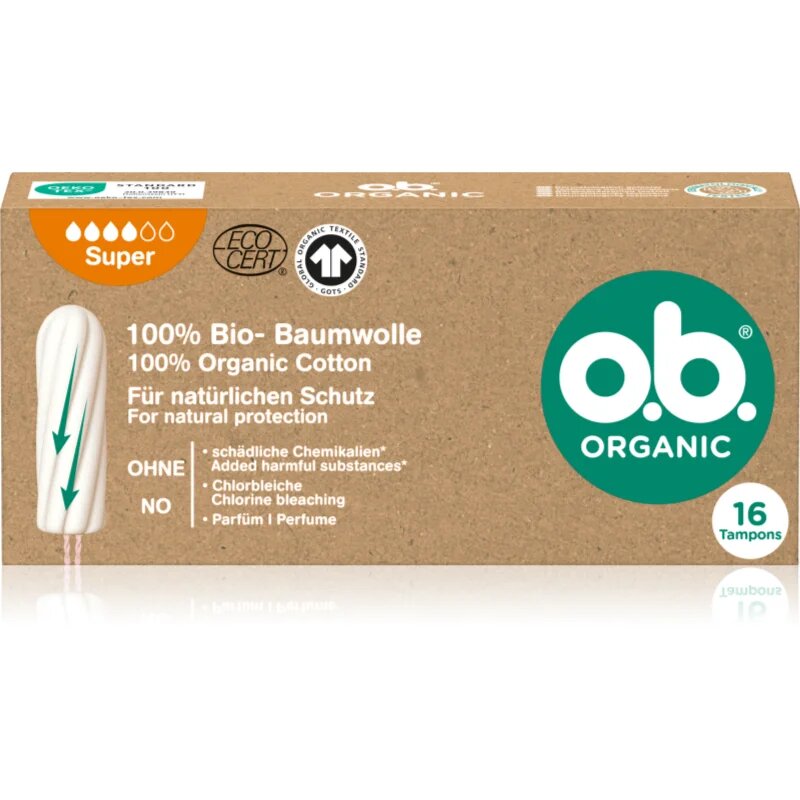 o.b. Organic Super тампони 16 бр.