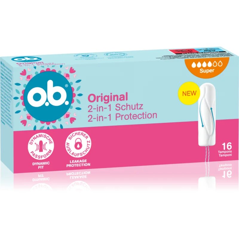 o.b. Original Super тампони за силна менструация 16 бр.