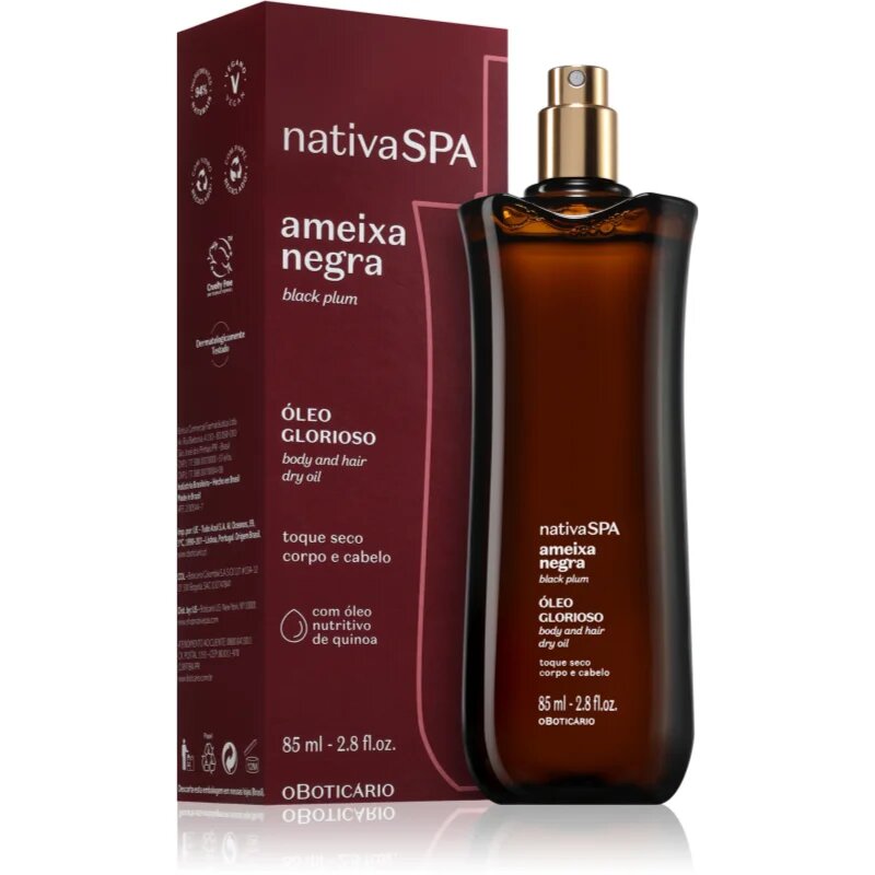 oBoticário Nativa SPA Ameixa Negra олио за коса и тяло 85 мл.