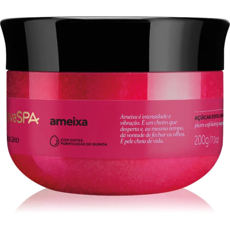oBoticário Nativa SPA Plum Flower захарен скраб за тяло 200 гр.