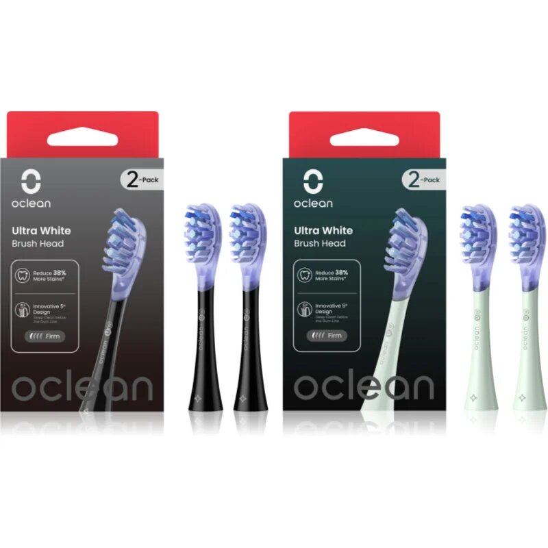 OClean Ultra White Set резервни глави за четка за зъби Black & Green