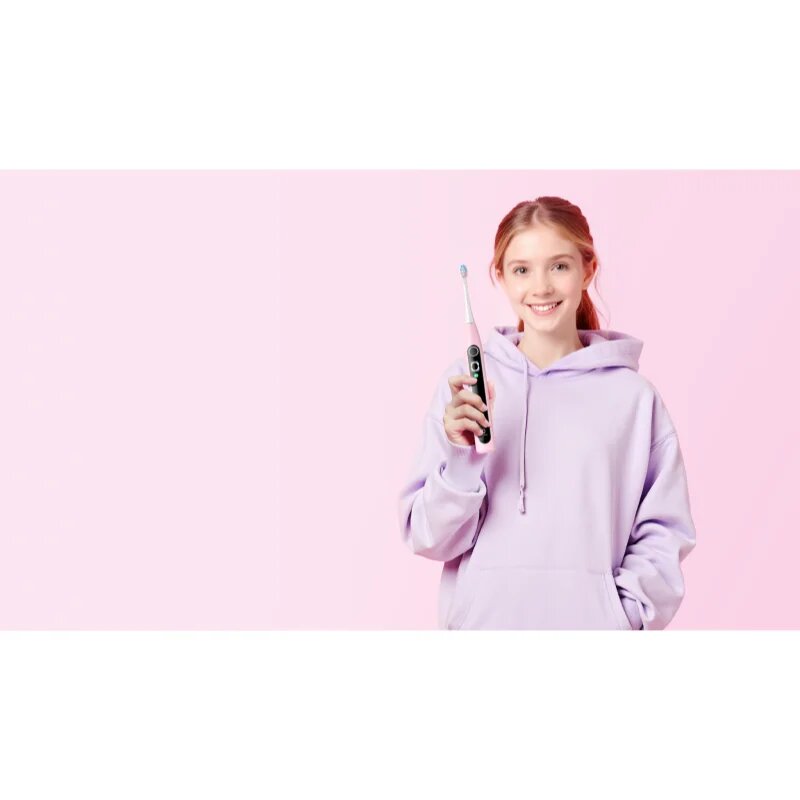 OClean X Kids Set четка за зъби за деца с калъфка за пътуване Pink 1 бр.