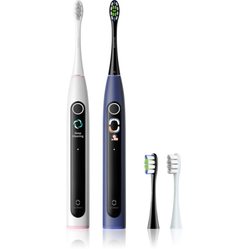 OClean X Lite Duo Set четка за зъби + резервни глави Blue+Grey