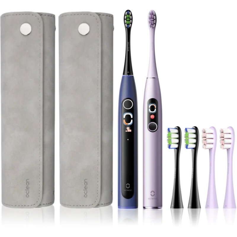 OClean X Pro Digital Set комплект за грижа за зъбите Purple & Dark Blue