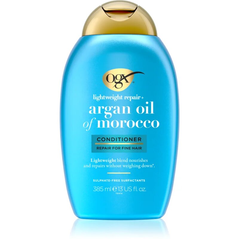 OGX Argan Oil Of Morocco Lightweight Conditioner лек балсам за хидратация и блясък 385 мл.