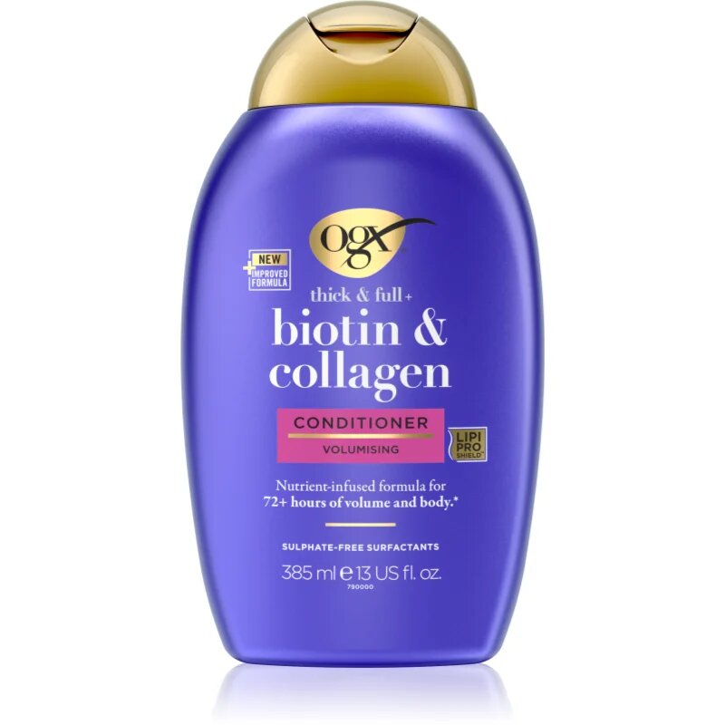 OGX Biotin & Collagen балсам за сгъстяване за обем 385 мл.