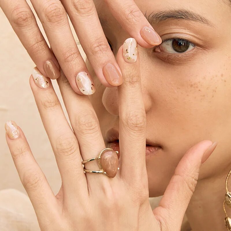 OHORA Gel Nail Sticker N Almond Blossom Стикери за нокти цвят ND-066 30 бр.