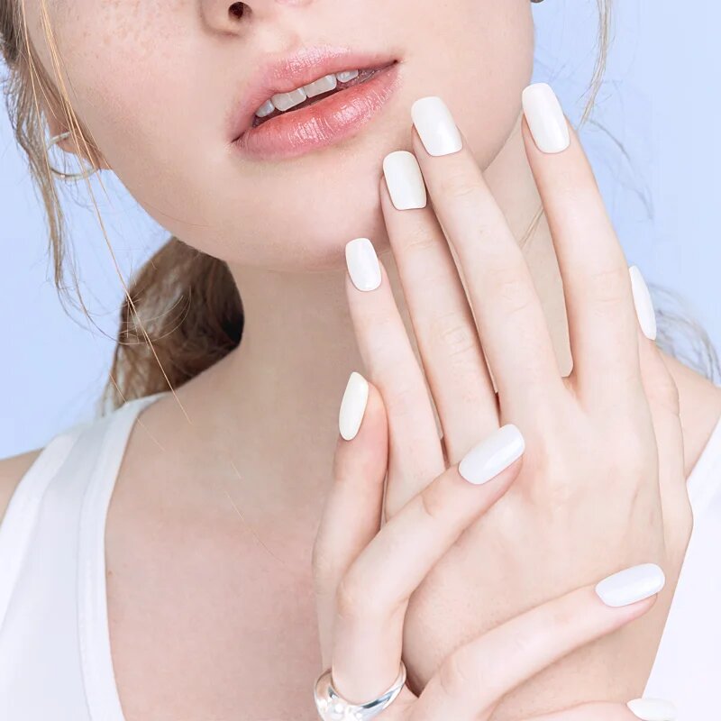OHORA Gel Nail Sticker N Clean White Стикери за нокти цвят NB-048 1 бр.