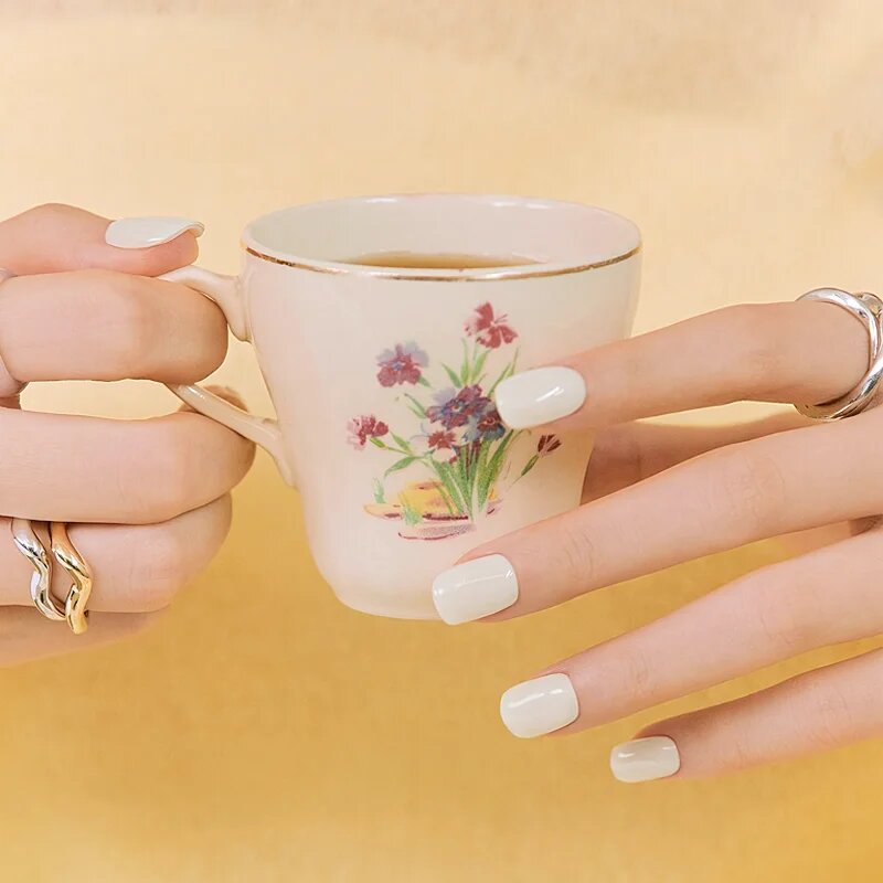OHORA Gel Nail Sticker N Cream Cotton Стикери за нокти цвят NB-076 1 бр.