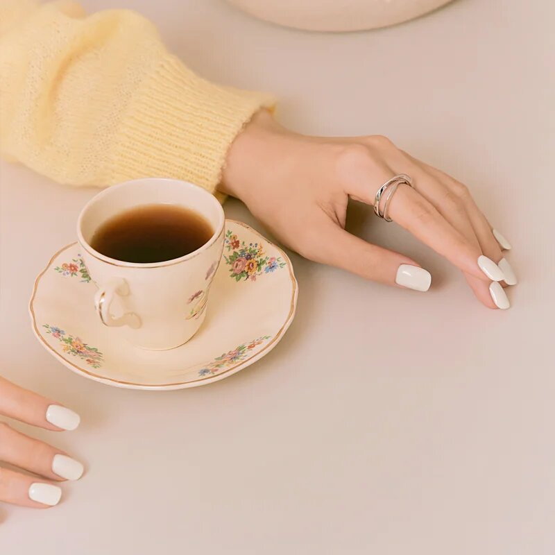 OHORA Gel Nail Sticker N Cream Cotton Стикери за нокти цвят NB-076 1 бр.