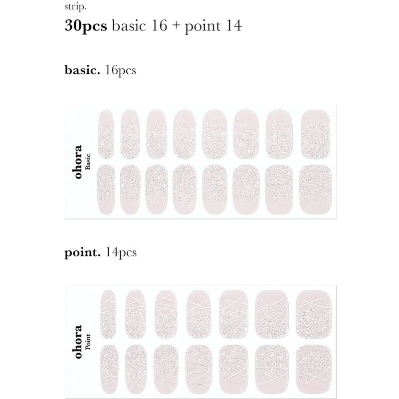 OHORA Gel Nail Sticker N Dress Up Стикери за нокти цвят ND-360 1 бр.