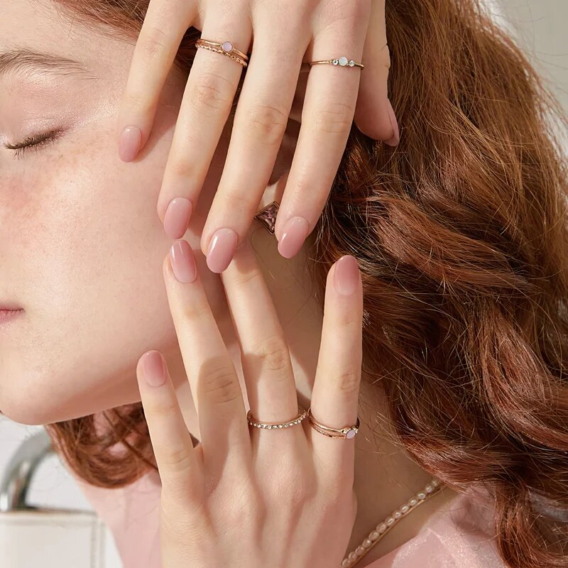 OHORA Gel Nail Sticker N Milk Rose Стикери за нокти цвят ND-173 1 бр.