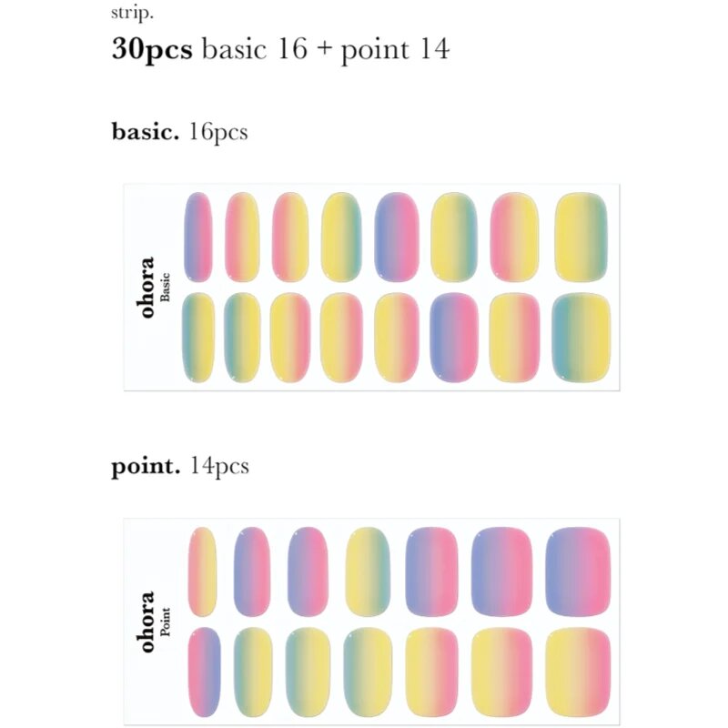 OHORA Gel Nail Sticker N Pastel Стикери за нокти цвят ND-211 1 бр.