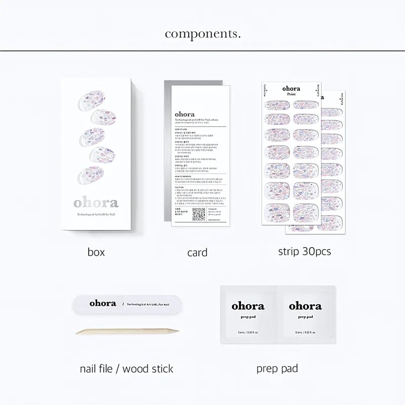 OHORA Gel Nail Sticker N Petal Rain Стикери за нокти цвят ND-351 1 бр.