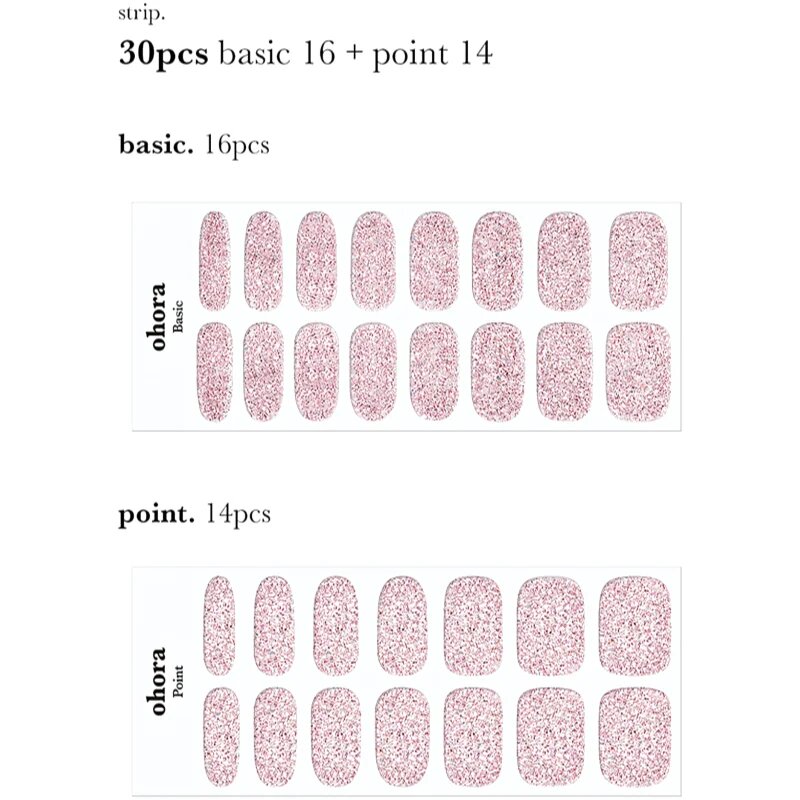 OHORA Gel Nail Sticker N Pixie Dust Стикери за нокти цвят NB-020 бр.