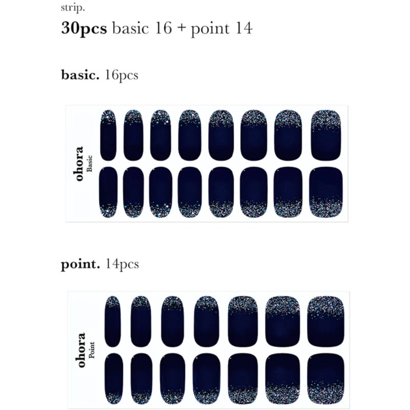 OHORA Gel Nail Sticker N Polaris Стикери за нокти цвят ND-098 1 бр.