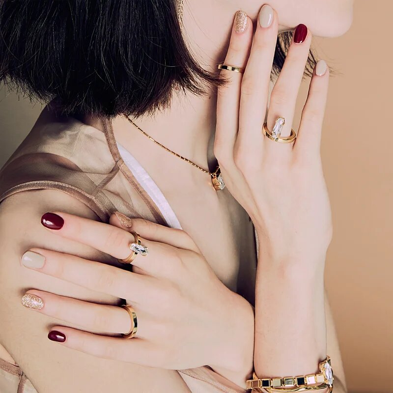OHORA Gel Nail Sticker N Rosewood Стикери за нокти цвят ND-047 1 бр.