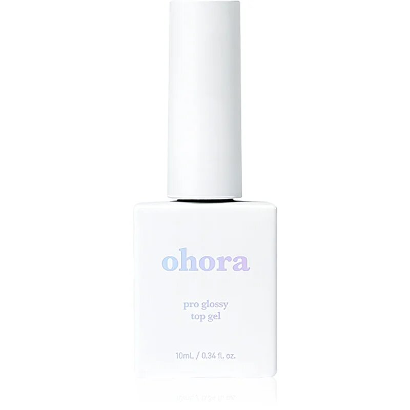 OHORA Pro Glossy Top Gel покривен лак за нокти за сияен блясък 10 мл.